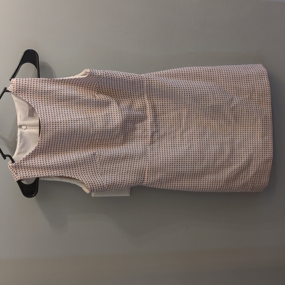 LOFT tweed dress, light pink